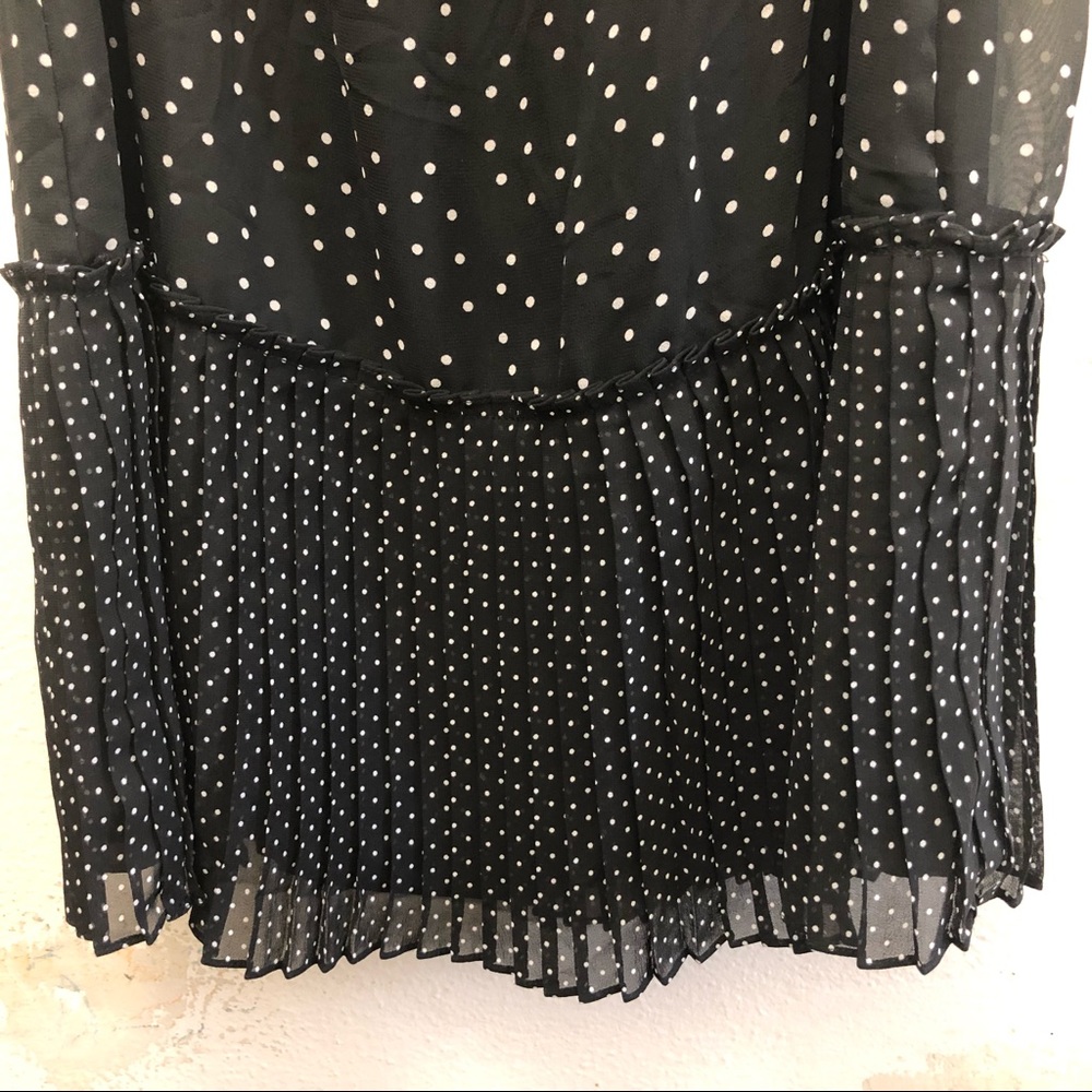 Max Studio Polka Dot Spaghetti Strap Off Shoulder Mini Dress Women's Size S - Picture 5 of 9
